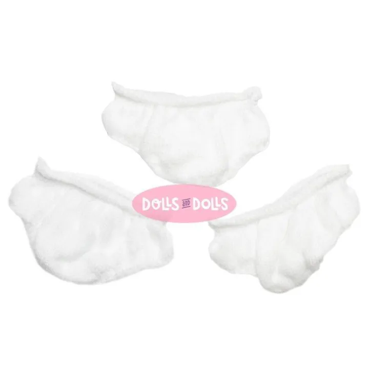 Accessoires pour poupée Nines d'Onil 23 cm - Little Mia - Lot de trois culottes ajourées