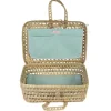 Compléments pour poupée Asi - Así Dreams - Valise en feuilles de palmier avec mousseline verte