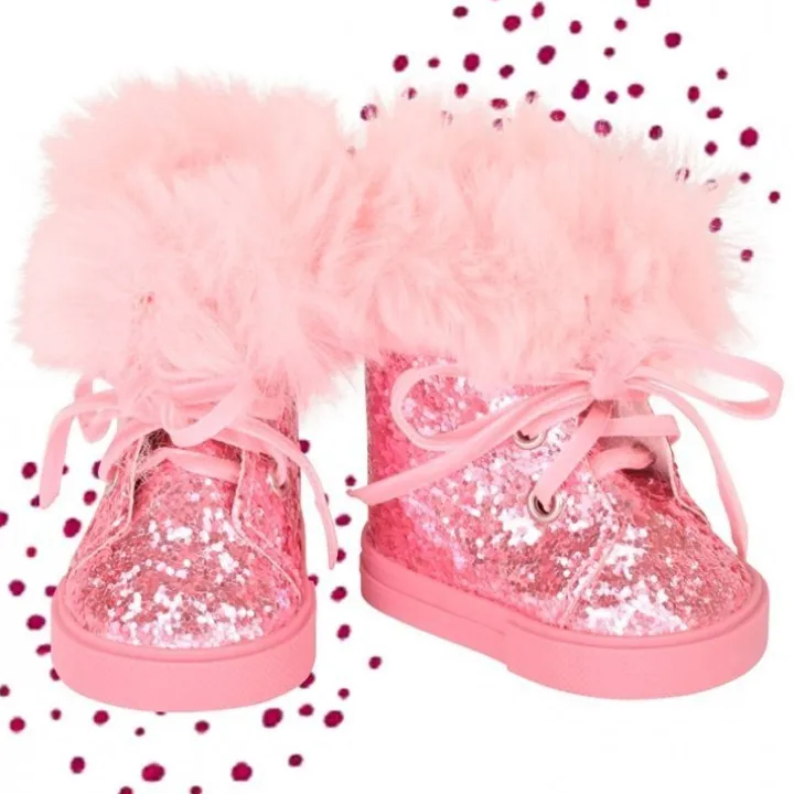 Compléments pour poupée Götz 42-50 cm - Bottes à paillettes