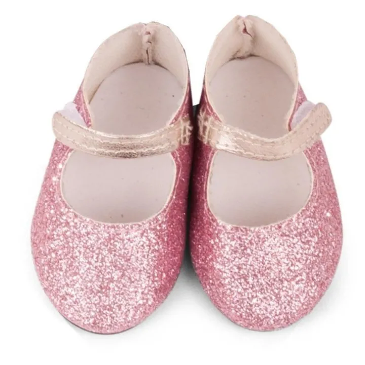 Compléments pour poupée Götz 42-50 cm - Chaussures à paillettes Mary Jane