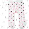 Compléments pour poupée Götz 36-50 cm - Collants blanc cassé avec coeurs