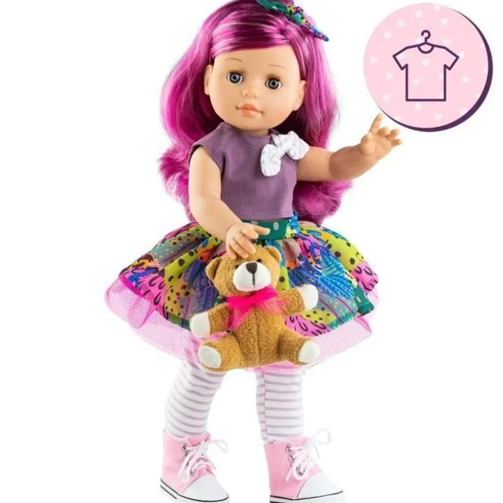 Ensemble de poupée Paola Reina 45 cm - Soy Tú - Inés - Robe colorée