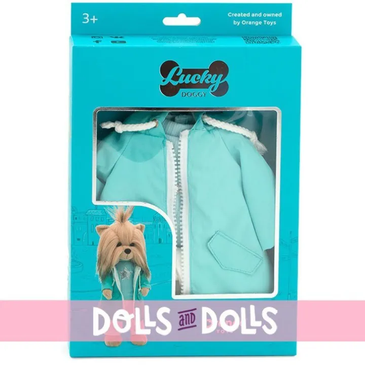 Ensemble pour poupée Lucky Doggy 37 cm - Jour de pluie