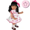 Ensemble pour poupée Mariquita Pérez 50 cm - Robe fuchsia à fleurs