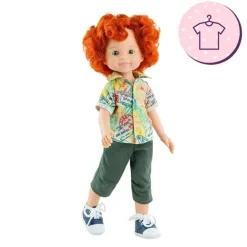Ensemble pour poupée Paola Reina 32 cm - Las Amigas - Darío - Ensemble d'imprimés pour l'été