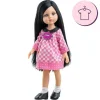Ensemble pour poupée Paola Reina 32 cm - Las Amigas - Robe à carreaux Carina avec baiser