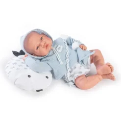 Poupée Antonio Juan 42 cm - Coussin nouveau-né avec petit poisson