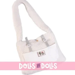 Poupée Antonio Juan 42 cm - Newborn Lea dans un sac de portage à pompon