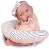 Poupée Antonio Juan 42 cm - Nouveau-né Pipa avec coussin d'allaitement