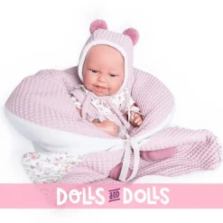 Poupée Antonio Juan 33 cm - Nouveau-né bébé Clara couple avec berceuse