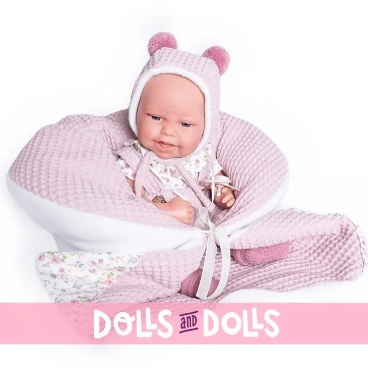 Poupée Antonio Juan 33 cm - Nouveau-né bébé Clara couple avec berceuse