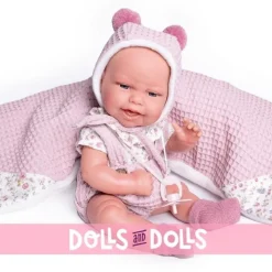 Poupée Antonio Juan 33 cm - Nouveau-né bébé Clara couple avec berceuse
