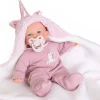 Poupée Antonio Juan 27 cm - Petit petits mots avec une casquette licorne