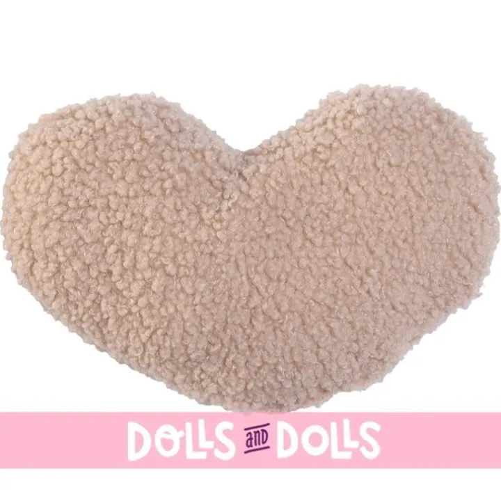 Poupée Antonio Juan 42 cm - Poids Spécial - Nouveau-né Luca avec coussin en forme de coeur