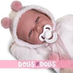 Poupée Antonio Juan 42 cm - Poids Spécial - Nouveau-né peluche Carla