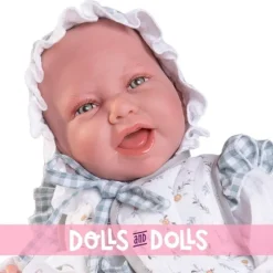 Poupée Antonio Juan 42 cm - Sweet Reborn Carla avec bonnet et coussin étoilé