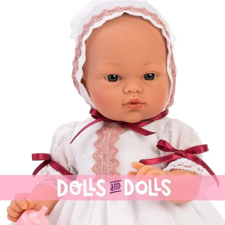 Poupée Así 36 cm - Koke avec plumeti et vieux rouleau rose
