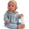 Poupée Así 46 cm - Leo en pyjama bleu avec masque