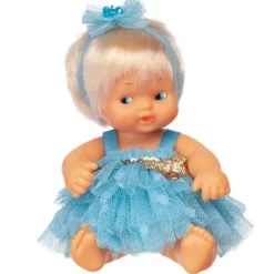 Poupée Barriguitas Classic 15 cm - Barriguitas Baby Ballet - Fille blonde en robe bleue
