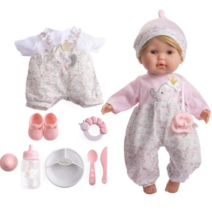 Poupée Berenguer Boutique 38 cm - Blonde avec tenue d'éléphant et accessoires