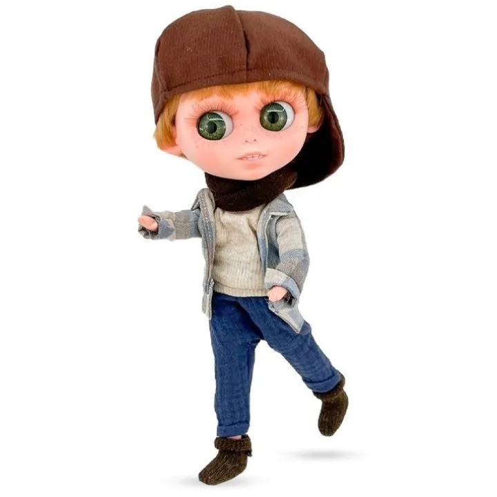 Poupée Berjuan 32 cm - The Biggers - Garçon en veste à carreaux avec casquette