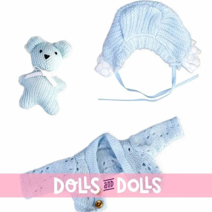 Poupée classique Barriguitas 15 cm - Ensemble bébé avec vêtements bleus