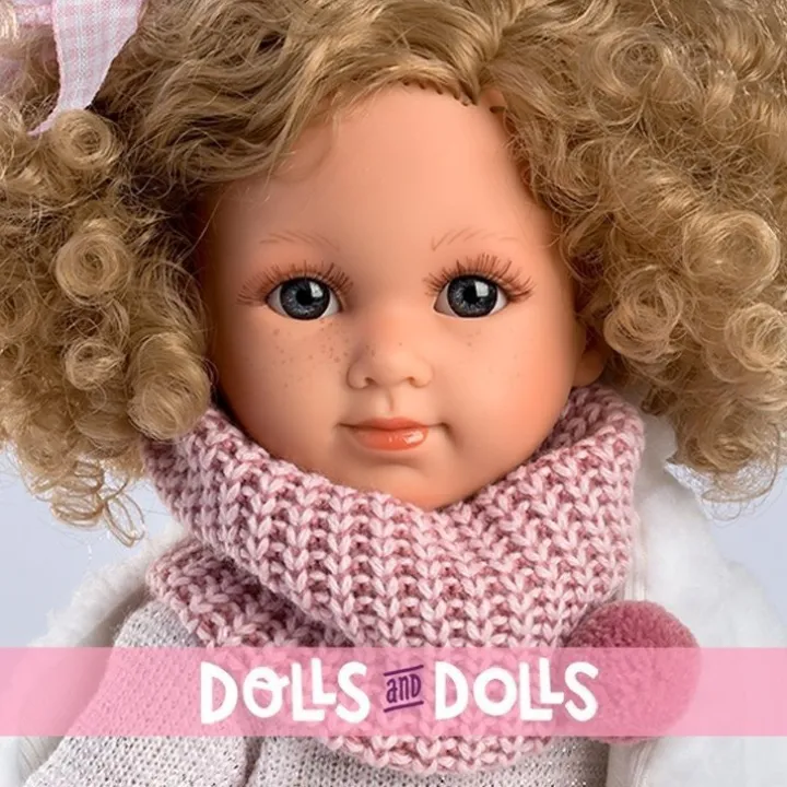 Poupée Llorens 35 cm - Elena avec un ensemble d'étoiles et une veste blanche