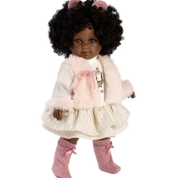 Poupée Llorens 35 cm - Zuri avec robe et veste pingouin