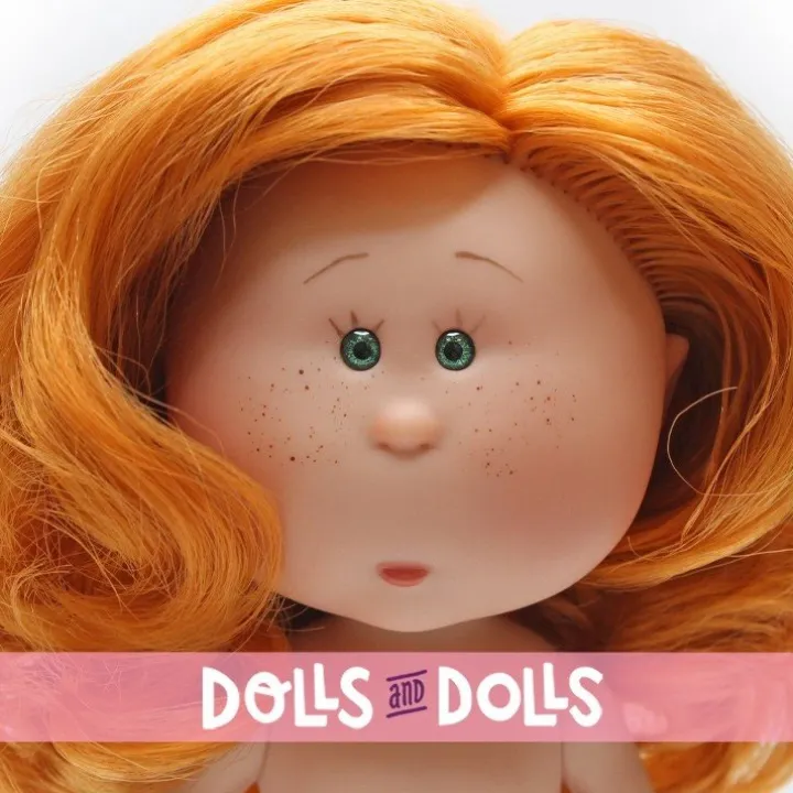 Poupée Nines d'Onil 23 cm - Little Mia aux cheveux roux ondulés - Sans vêtements
