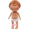Poupée Nines d'Onil 23 cm - Little Mio aux cheveux roux raides - Sans vêtements