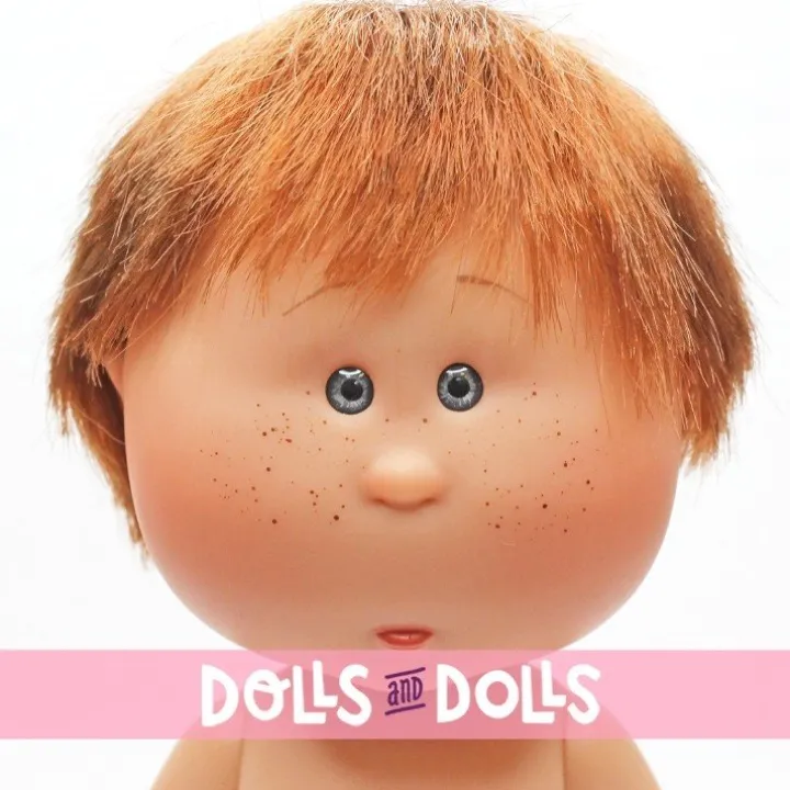 Poupée Nines d'Onil 23 cm - Little Mio aux cheveux roux raides - Sans vêtements