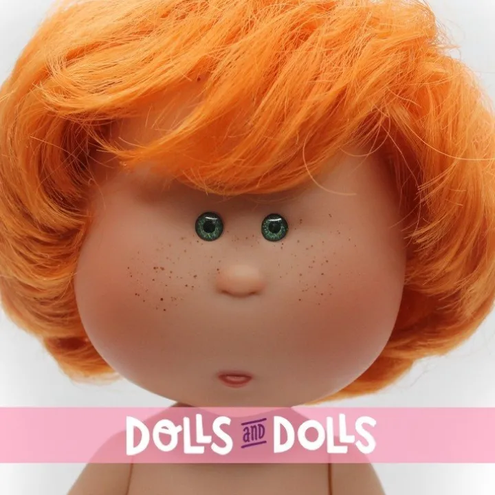 Poupée Nines d'Onil 23 cm - Little Mio aux cheveux roux ondulés - Sans vêtements
