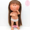 Poupée Nines d'Onil 30 cm - Mia ARTICULÉE - Mia brune avec des cheveux raides - Sans vêtements