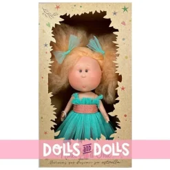 Poupée Nines d'Onil 30 cm - Mia Cotton avec cheveux orange et mascotte
