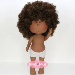 Poupée Nines d'Onil 30 cm - Mia noire aux cheveux bouclés - Sans vêtements