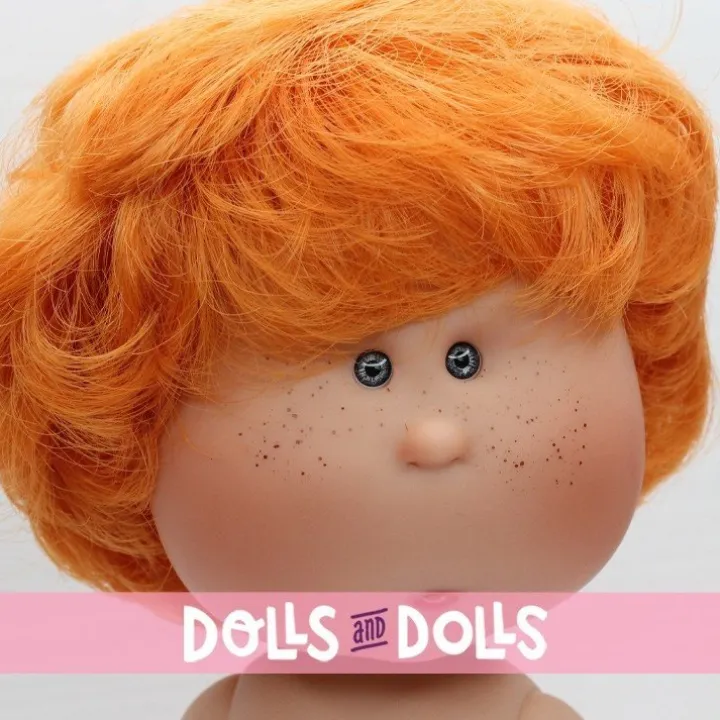 Poupée Nines d'Onil 30 cm - Mio aux cheveux roux ondulés - Sans vêtements