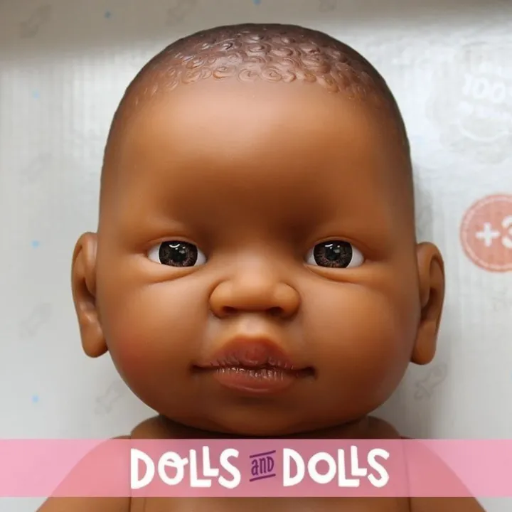 Poupée Paola Reina 45 cm - Bebita nouveau-né - Fille noire