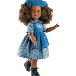 Poupée Paola Reina 60 cm - Las Reinas - Olga en robe bleue avec des fleurs orange