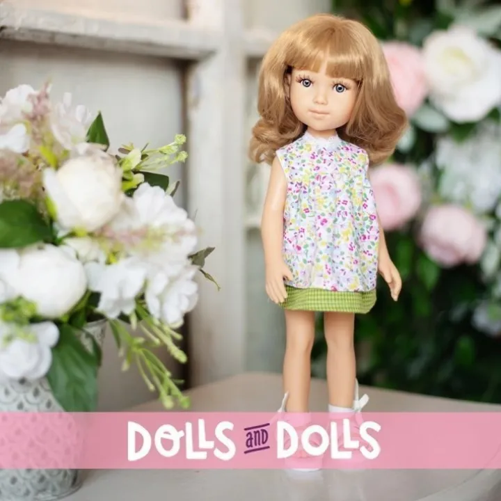 Poupée Reina del Norte 32 cm - Blanka dans une robe à fleurs