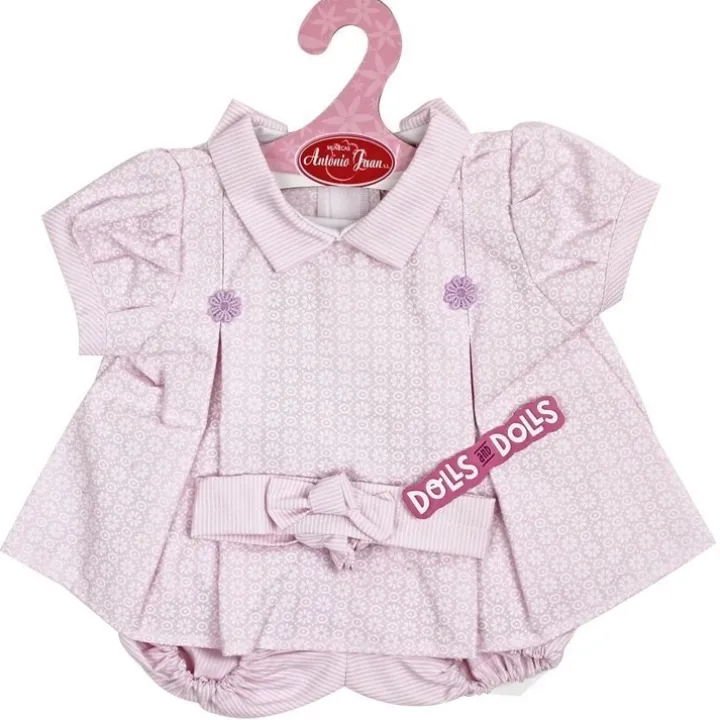 Tenue de poupée Antonio Juan 40-42 cm - Robe imprimée lilas avec serre-tête
