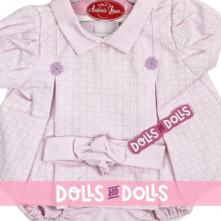 Tenue de poupée Antonio Juan 40-42 cm - Robe imprimée lilas avec serre-tête
