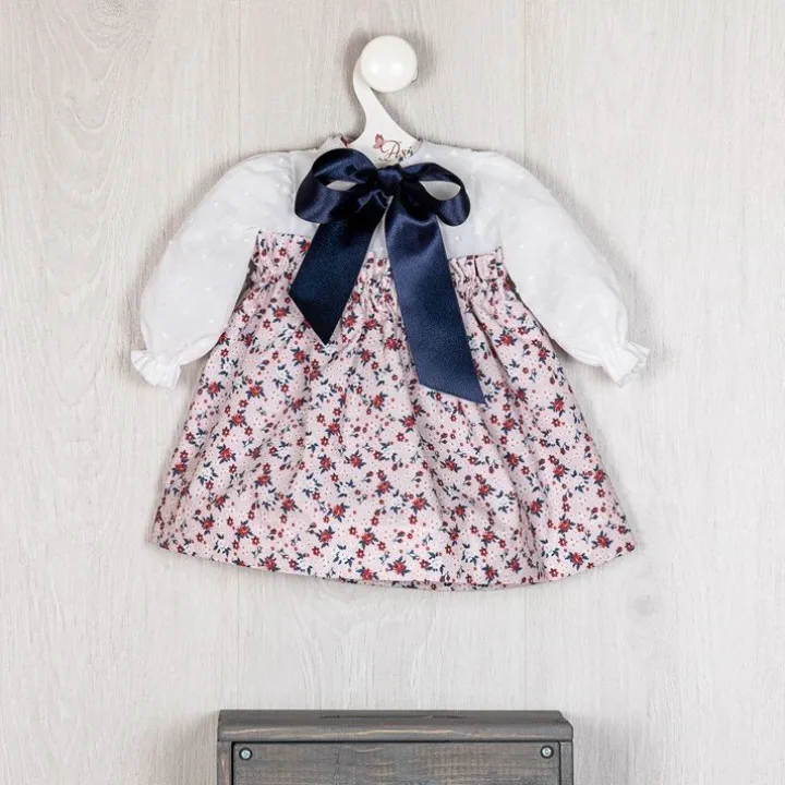 Tenue de poupée Así 57 cm - Robe avec jupe à fleurs rouges et chemise blanche pour poupée Pepa