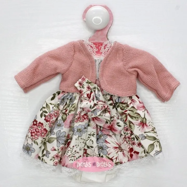 Tenue de poupée Emily de Antonio Juan 33 cm - Robe fleurie avec veste et bandeau