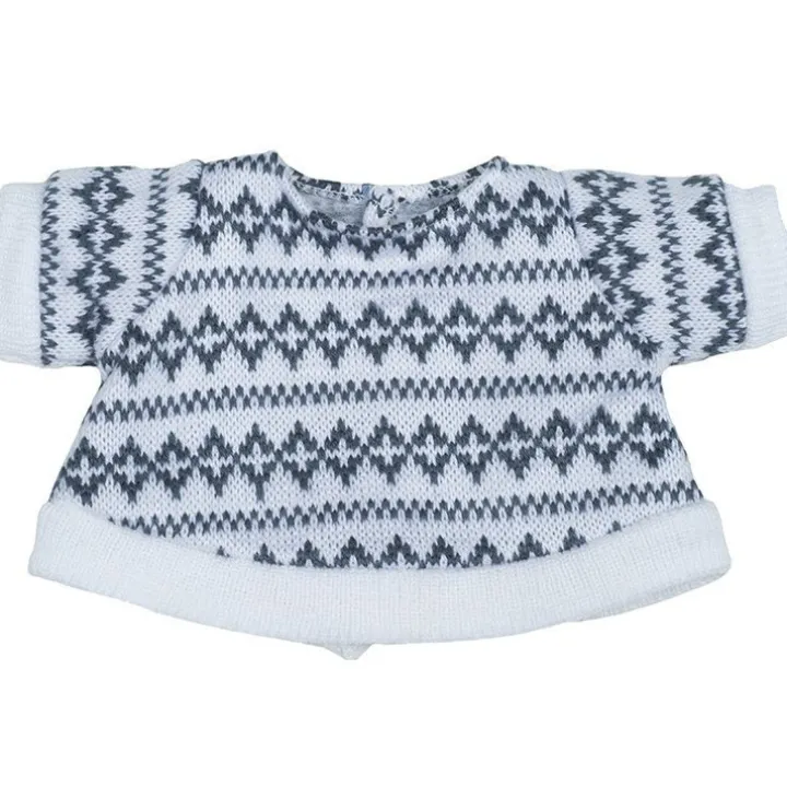 Tenue de poupée Rubens Barn 36 cm - Tenue pour Rubens Ark et Kids - Pull gris