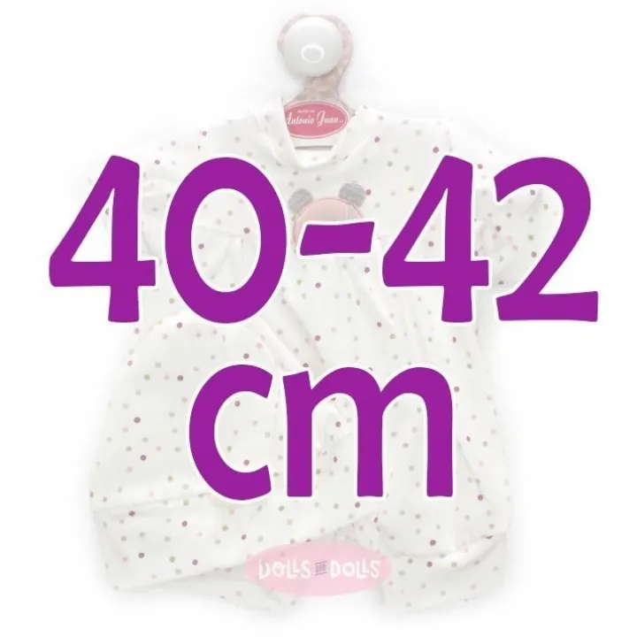 Tenue pour poupée Antonio Juan 40-42 cm - Pyjama à pois