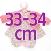 Tenue pour poupée Antonio Juan 33-34 cm - Ensemble floral fuchsia avec veste fuchsia
