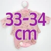 Tenue pour poupée Antonio Juan 33-34 cm - Ensemble rose avec chapeau