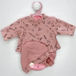 Tenue pour poupée Antonio Juan 33-34 cm - Ensemble rose avec chapeau