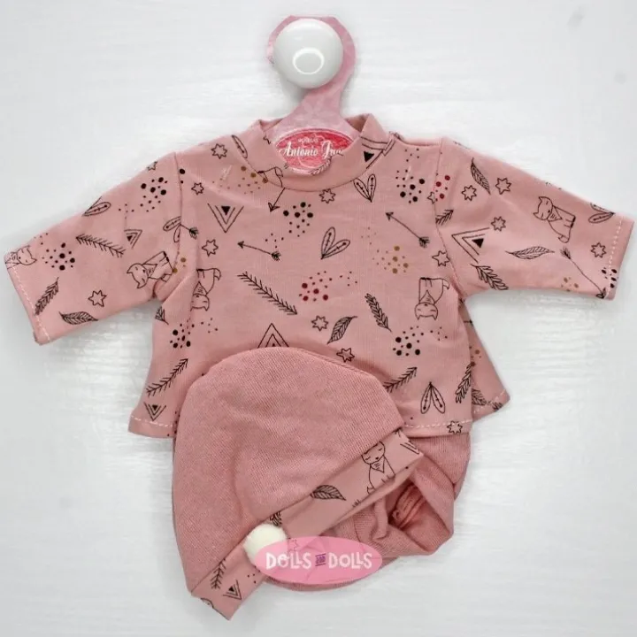 Tenue pour poupée Antonio Juan 33-34 cm - Ensemble rose avec chapeau