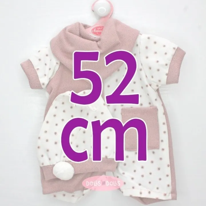 Tenue pour poupée Antonio Juan 52 cm - Collection Mi Primer Reborn - Ensemble à pois avec chapeau